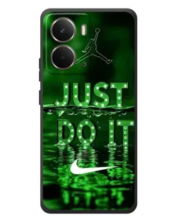 Чехол для RealMe P3 с картинкой «Зеленый неоновый Nike»