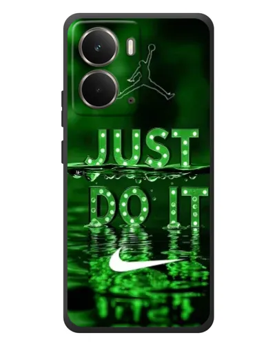 Чехол для RealMe P3 с картинкой «Зеленый неоновый Nike»