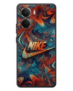 Чехол для RealMe P3 с картинкой «Nike в абстракции»