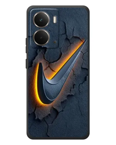 Чехол для RealMe P3 с картинкой «Объемный логотип Найк»