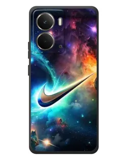 Чехол для RealMe P3 с картинкой «Космический Nike Swoosh»