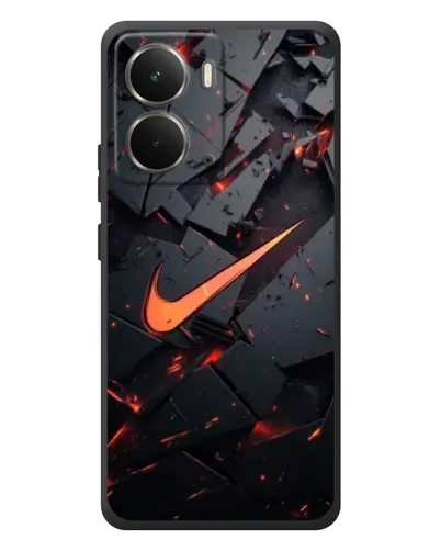 Чехол для RealMe P3 с картинкой «Nike — эффект разломов»