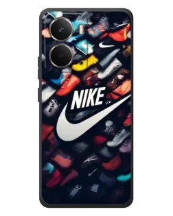 Чехол для RealMe P3 с картинкой «Коллекция кроссовок Nike»