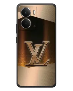Чехол для RealMe P3 с картинкой «LV — золотое сияние»