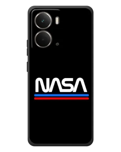 Чехол для RealMe P3 с картинкой «NASA — классика Red Blue» Чехол для RealMe P3 с картинкой «NASA — классика Red Blue»