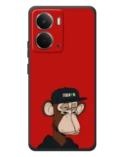 Чохол для RealMe P3 з картинкою «Bored Ape — червоний фон»