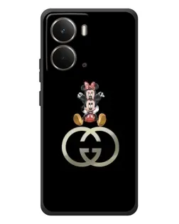 Чехол для RealMe P3 с картинкой «Минни Маус на лого»