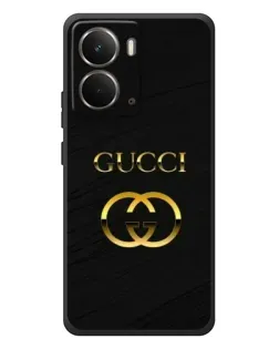 Чехол для RealMe P3 с картинкой «Золотой логотип Gucci»