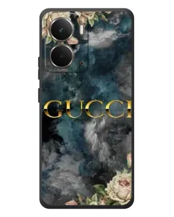 Чехол для RealMe P3 с картинкой «Абстрактные цветы Gucci»