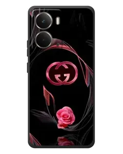 Чехол для RealMe P3 с картинкой «Gucci — неоновая роза»