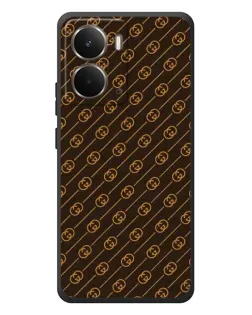 Чехол для RealMe P3 с картинкой «Gucci — золотые диагонали»
