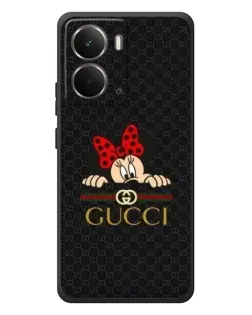 Чехол для RealMe P3 с картинкой «Минни Маус Gucci — черный»