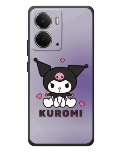 Чехол для RealMe P3 с картинкой «Kuromi — фиолетовый арт»
