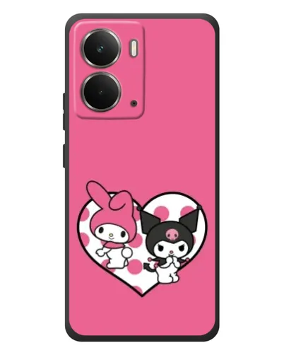 Чехол для RealMe P3 с картинкой «Kuromi и My Melody»