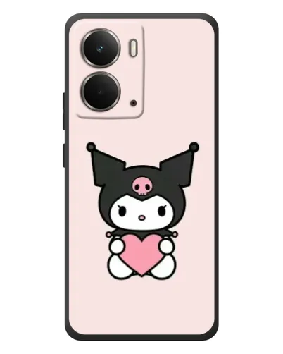 Чехол для RealMe P3 с картинкой «Kuromi и сердце»