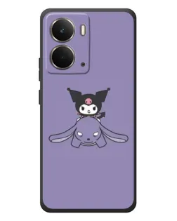 Чехол для RealMe P3 с картинкой «Kuromi на лиловом фоне»