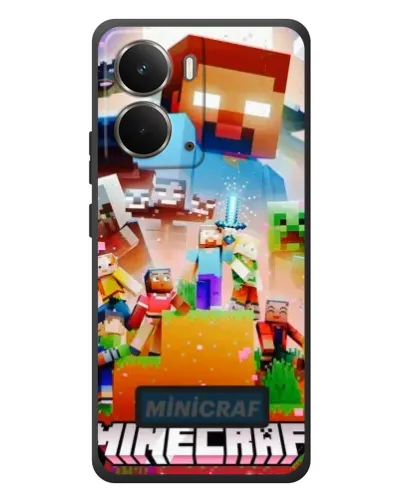 Чехол для RealMe P3 с картинкой «Minecraft герои игры»
