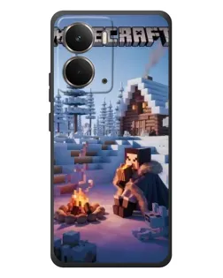 Чохол для RealMe P3 з картинкою «Зимовий Minecraft»