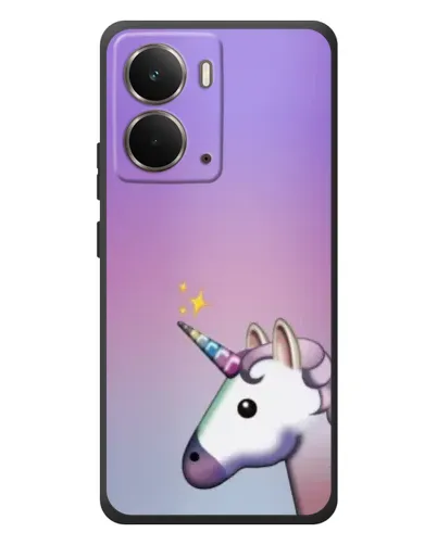 Чехол для RealMe P3 с картинкой «Единорог градиент»