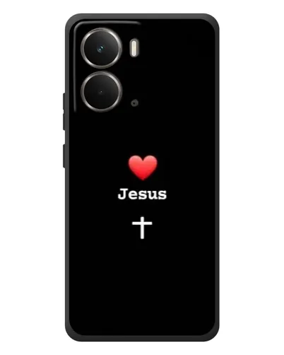 Чехол для RealMe P3 с картинкой «Сердце - Jesus»