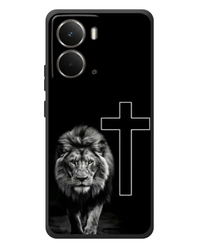 Чехол для RealMe P3 с картинкой «Лев и Крест»