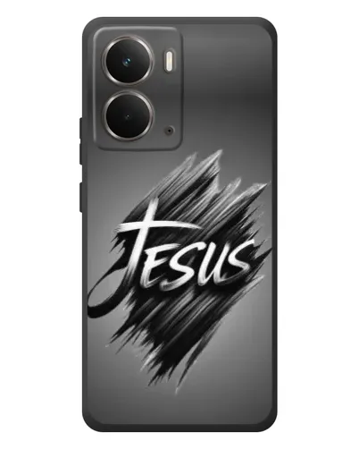 Чехол для RealMe P3 с картинкой «Надпись Jesus Graffiti»
