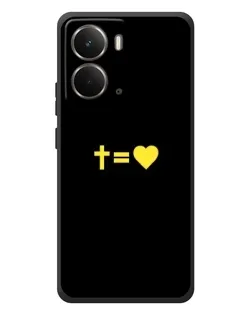 Чехол для RealMe P3 с картинкой «Сердце и Крест»