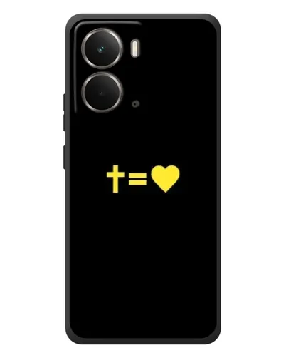 Чехол для RealMe P3 с картинкой «Сердце и Крест»