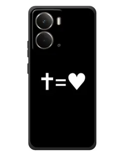 Чехол для RealMe P3 с картинкой «Крест и Сердце»