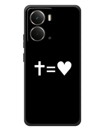 Чехол для RealMe P3 с картинкой «Крест и Сердце»