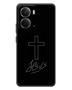 Чехол для RealMe P3 с картинкой «Графический крест Jesus» Чехол для RealMe P3 с картинкой «Графический крест Jesus»