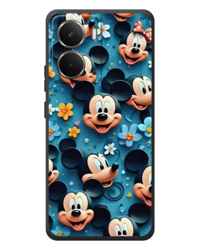 Чехол для RealMe P3 с картинкой «Паттерн Микки и Минни»