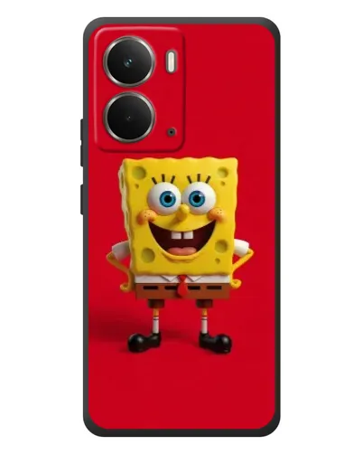 Чехол для RealMe P3 с картинкой «Спанч Боб на красном» Чехол для RealMe P3 с картинкой «Спанч Боб на красном»