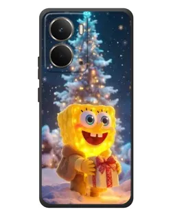 Чехол для RealMe P3 с картинкой «Рождественский Спанч Боб»