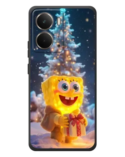 Чехол для RealMe P3 с картинкой «Рождественский Спанч Боб» Чехол для RealMe P3 с картинкой «Рождественский Спанч Боб»