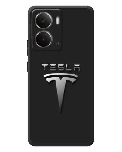 Чохол для RealMe P3 з картинкою «Сталевий логотип Tesla» Чохол для RealMe P3 з картинкою «Сталевий логотип Tesla»