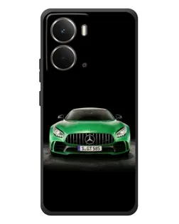 Чехол для RealMe P3 с картинкой «Mercedes — неоновый лого»