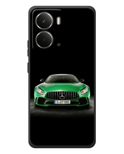 Чехол для RealMe P3 с картинкой «Mercedes — неоновый лого»