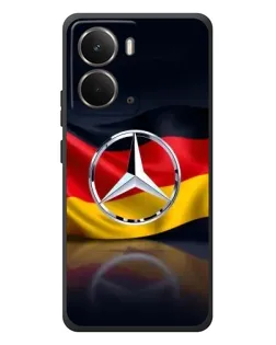 Чехол для RealMe P3 с картинкой «Mercedes — флаг Германии»