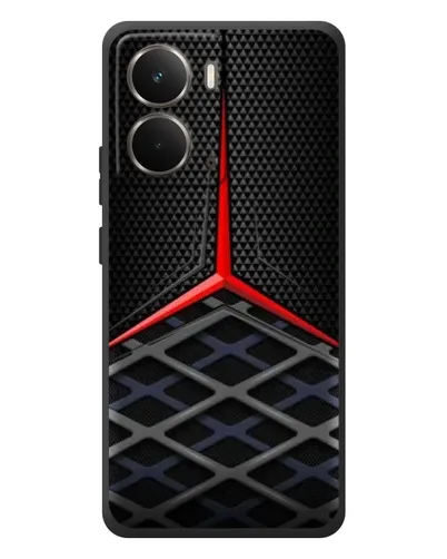 Чехол для RealMe P3 с картинкой «Mercedes Carbon Grid»