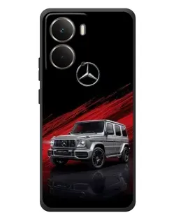 Чехол для RealMe P3 с картинкой «Mercedes G-Class красный»