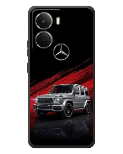 Чехол для RealMe P3 с картинкой «Mercedes G-Class красный»