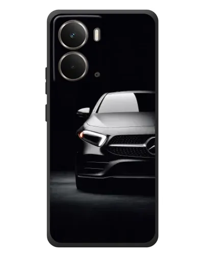 Чехол для RealMe P3 с картинкой «Свет фар Mercedes»