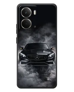 Чехол для RealMe P3 с картинкой «Mercedes в дыму»
