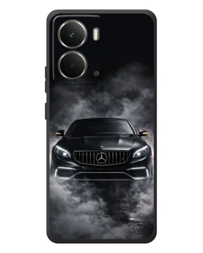 Чехол для RealMe P3 с картинкой «Mercedes в дыму»