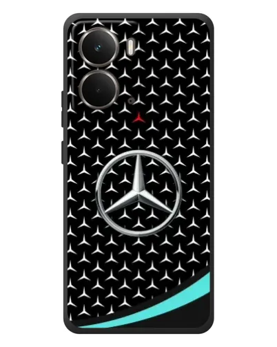 Чехол для RealMe P3 с картинкой «Mercedes — бирюзовый акцент»