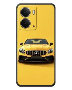 Чехол для RealMe P3 с картинкой «Желтый Mercedes GT»