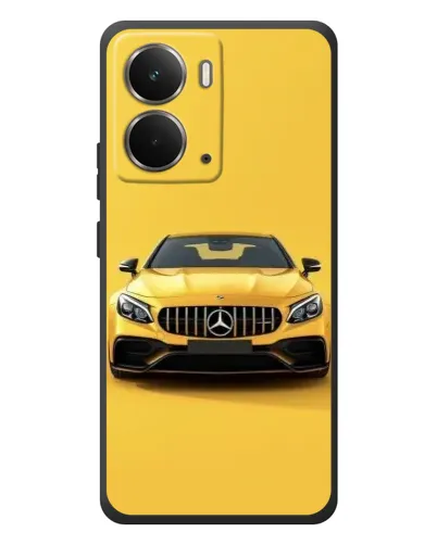 Чехол для RealMe P3 с картинкой «Желтый Mercedes GT»