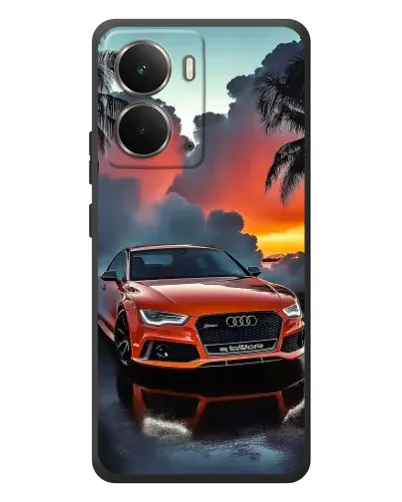 Чехол для RealMe P3 с картинкой «Audi — закат» Чехол для RealMe P3 с картинкой «Audi — закат»