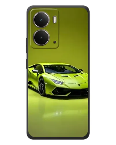 Чохол для RealMe P3 з картинкою «Салатовий Lamborghini Huracan»